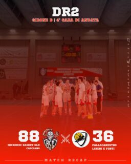 𝐃𝐑𝟐, 𝐠𝐢𝐫𝐨𝐧𝐞 𝐁 - 𝟒ª 𝐠𝐚𝐫𝐚 𝐝𝐢 𝐚𝐧𝐝𝐚𝐭𝐚
𝐌𝐢𝐜𝐫𝐨𝐦𝐞𝐜 𝐒𝐚𝐧 𝐂𝐚𝐬𝐜𝐢𝐚𝐧𝐨 𝐯𝐬 𝐏𝐚𝐥𝐥𝐚𝐜𝐚𝐧𝐞𝐬𝐭𝐫𝐨 𝐋𝐢𝐛𝐞𝐫𝐢 𝐞 𝐅𝐨𝐫𝐭𝐢: 𝟖𝟖 - 𝟑𝟔

Vittoria con ampio margine per i Knights, con tanti minuti e canestri per tutto il roster di Coach Pistolesi.

𝐈𝐥 𝐜𝐨𝐦𝐦𝐞𝐧𝐭𝐨 𝐝𝐢 𝐂𝐨𝐚𝐜𝐡 𝐏𝐢𝐬𝐭𝐨𝐥𝐞𝐬𝐢:
L’obiettivo della partita di domenica era quello di ritornare alla vittoria e così è stato.

Ottimo approccio alla partita, fatto di determinazione e aggressività.

Abbiamo indirizzato la gara fin dall’inizio e ampliato sempre più il margine nei quaranta minuti.

Siamo stati bravi ad attaccare la loro difesa a zona, viste le scarse percentuali nel tiro da tre punti.

Adesso ci aspetta una trasferta insidiosa, venerdì 7 novembre fuori casa, sul campo di Freccia Azzurra.

#NeverWasteTalent