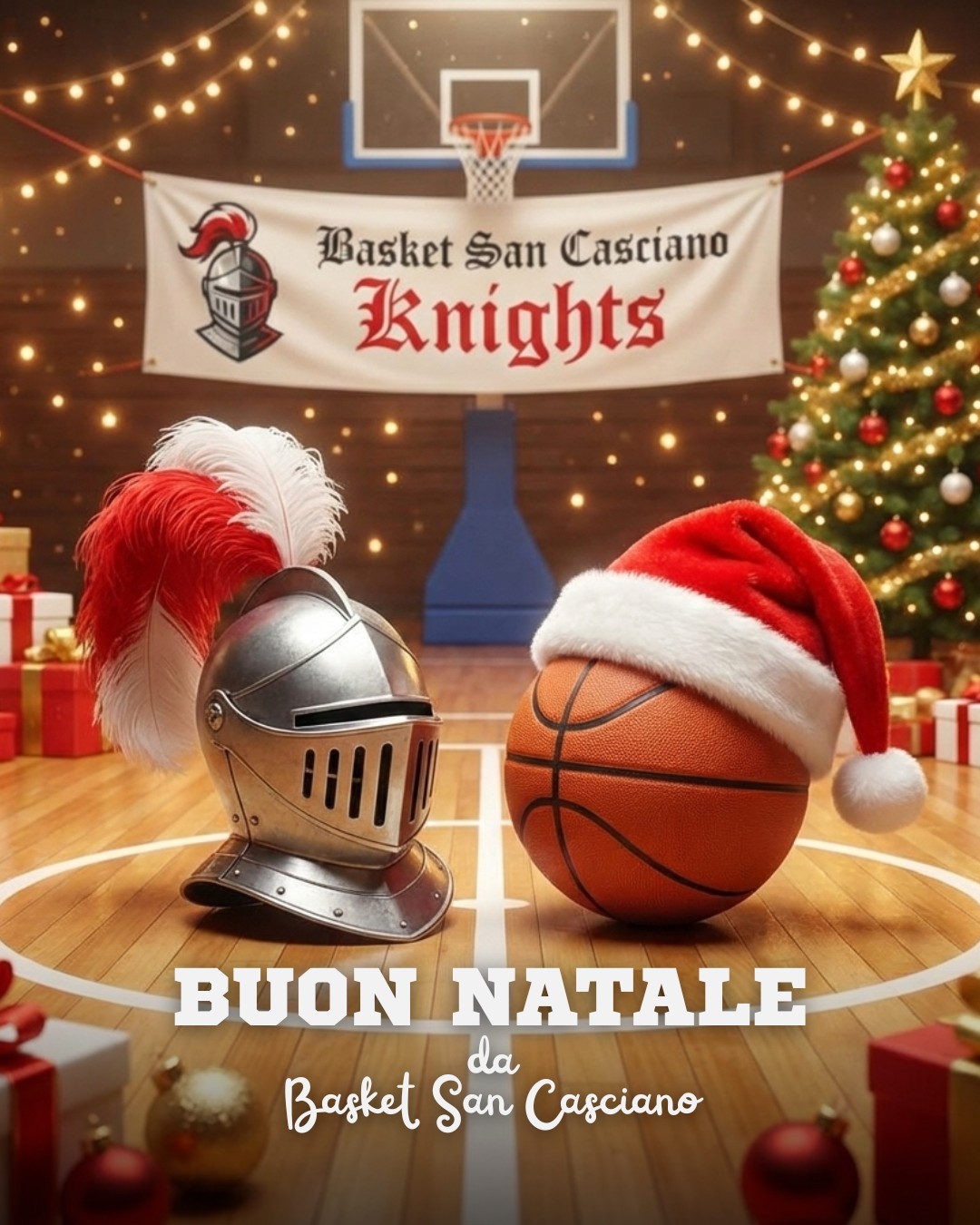 Auguri di cuore a tutti i nostri Knights! 🎄🤍❤️

In questo Natale, vogliamo mandare un abbraccio speciale a tutta la famiglia del Basket San Casciano. Che siate in campo a lottare su ogni pallone, sugli spalti a tifare o a casa con i vostri cari, lo spirito dei Knights vi accompagni sempre.

Possano questi giorni di festa essere pieni di gioia, serenità e condivisione, proprio come i momenti migliori passati insieme in palestra. Ricarichiamo le energie, godiamoci il tempo con chi amiamo e prepariamoci per un 2026 ricco di nuove sfide e soddisfazioni.

Buon Natale a tutti voi, cavalieri Bianco-Rossi!

#NeverWasteTalent