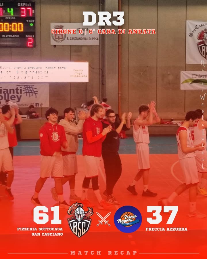 Pizzeria Sottocasa San Casciano vs Freccia Azzurra: 61–37
