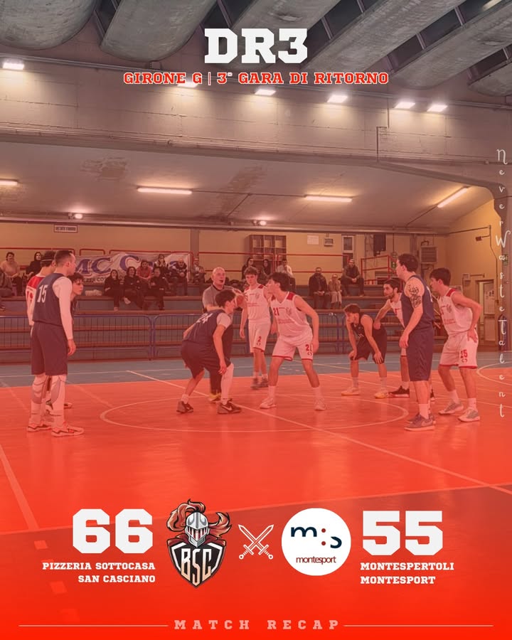 Pizzeria Sottocasa San Casciano vs Montespertoli Montesport: 66 – 55
