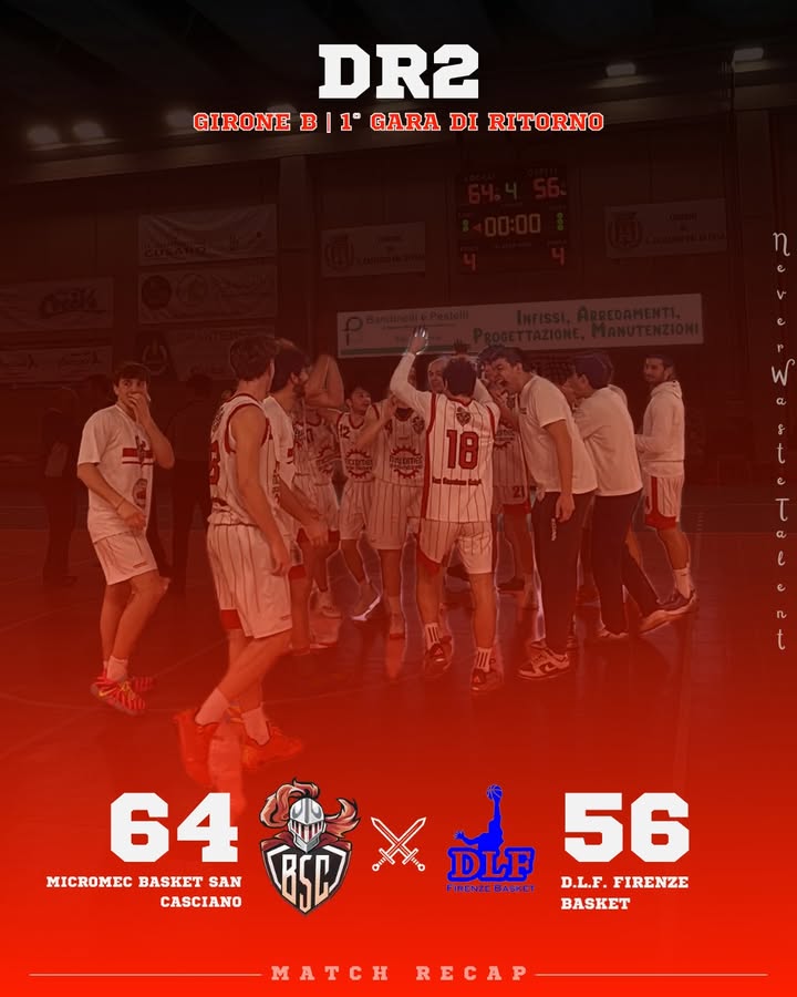 Micromec San Casciano vs D.L.F. Firenze: 64 – 56.