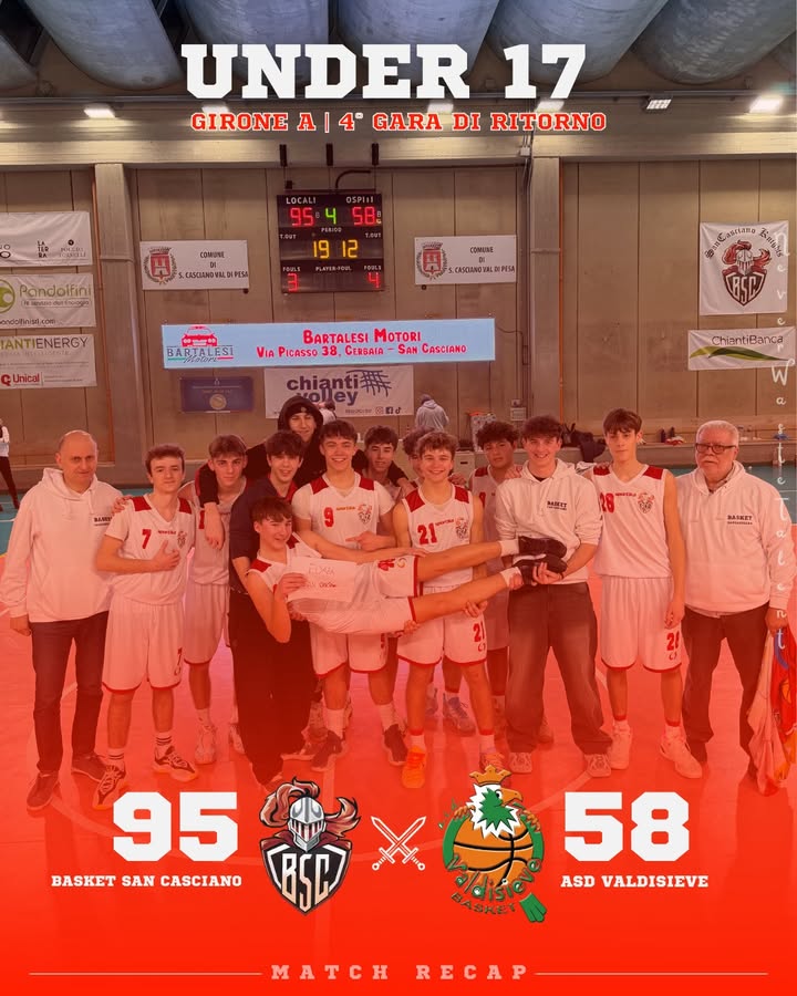 Basket San Casciano vs ASD Valdisieve: 95 – 58