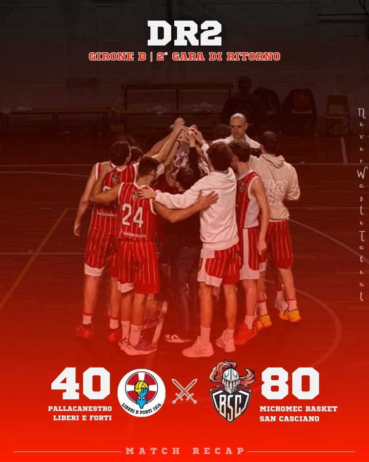 Pallacanestro Liberi e Forti vs Micromec San Casciano: 40 – 80