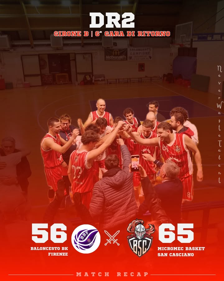 Baloncesto BK Firenze vs Micromec San Casciano: 56 – 65