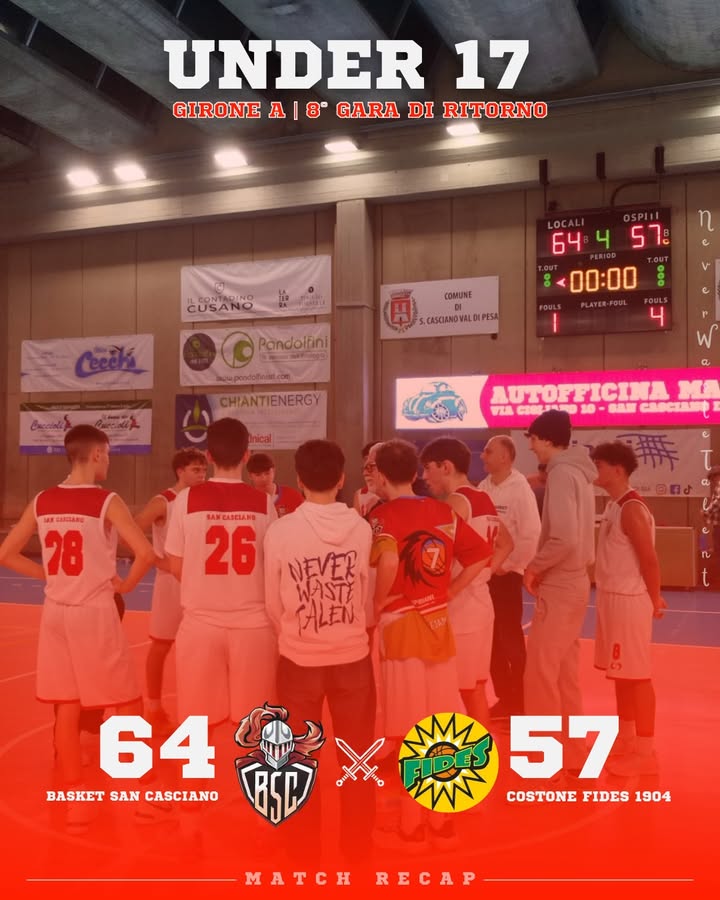 Basket San Casciano vs Costone Fides 1904: 64 – 57