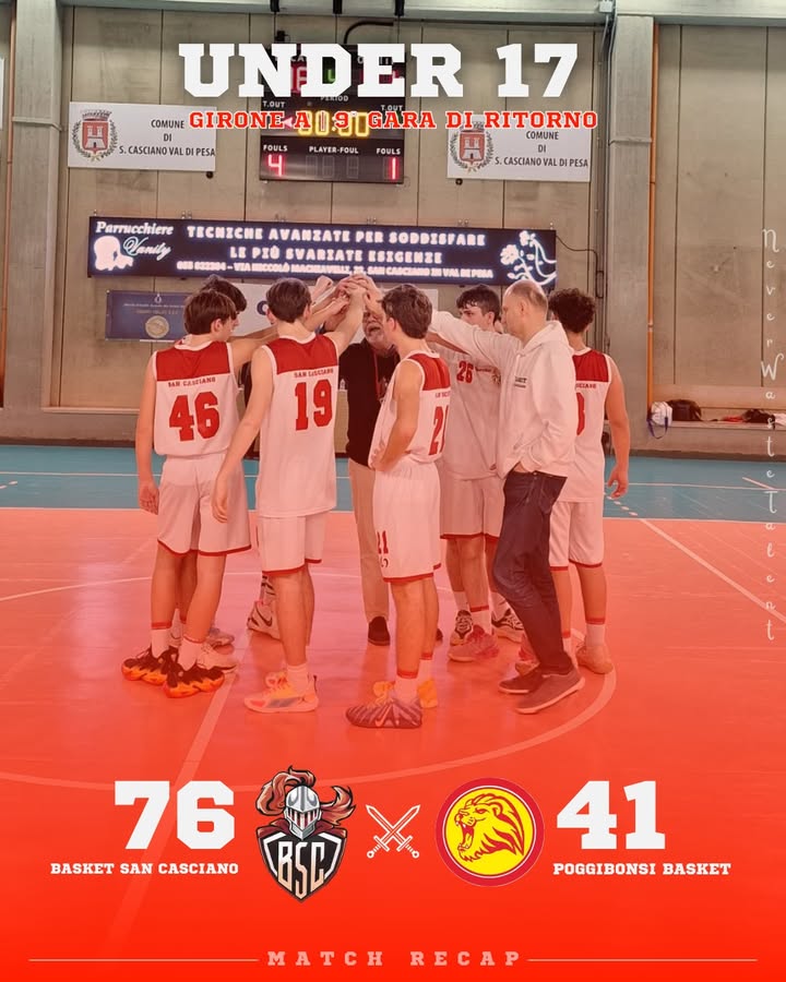 Basket San Casciano vs ASD Poggibonsi Basket: 76 – 41