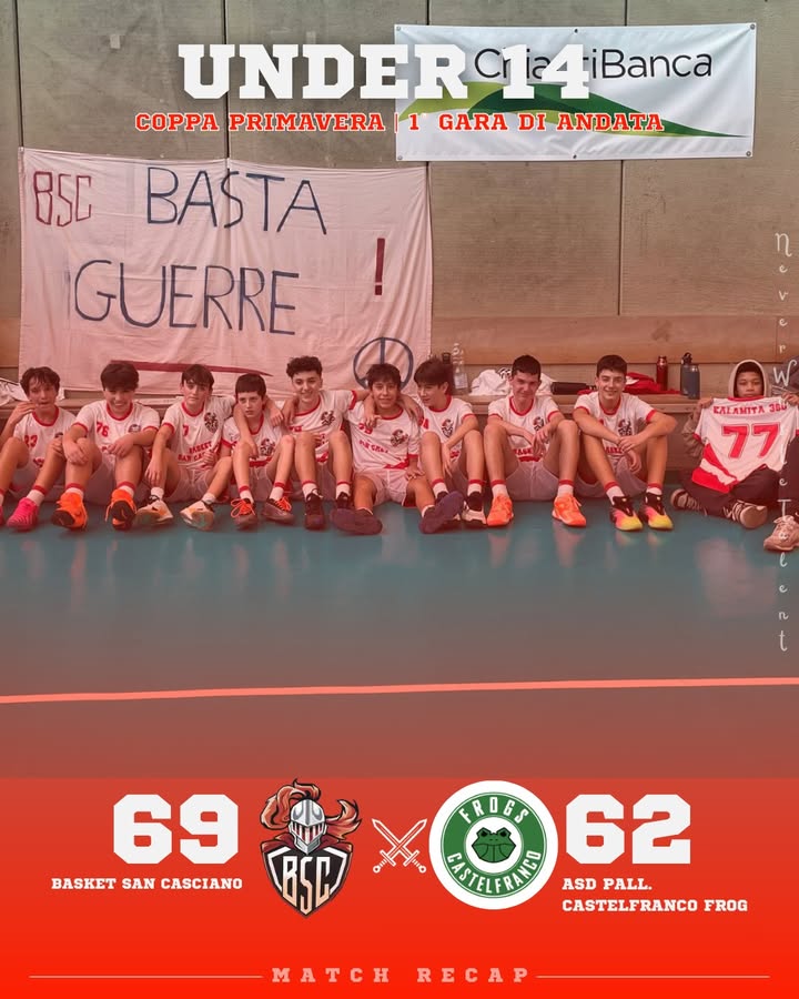 Basket San Casciano vs ASD Pall. Castelfranco Frog: 69 – 62 (d.t.s)