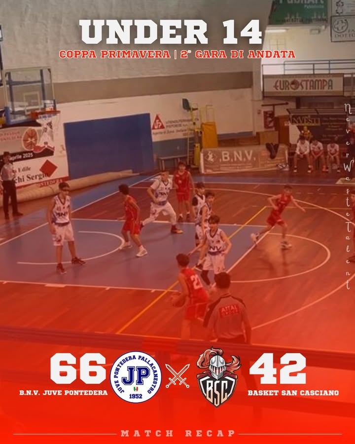 B.N.V. Juve Pontedera vs Basket San Casciano: 66 – 42