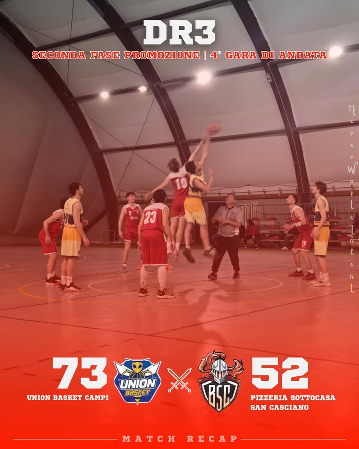 Union Basket Campi vs Pizzeria Sottocasa San Casciano: 73 โ 52