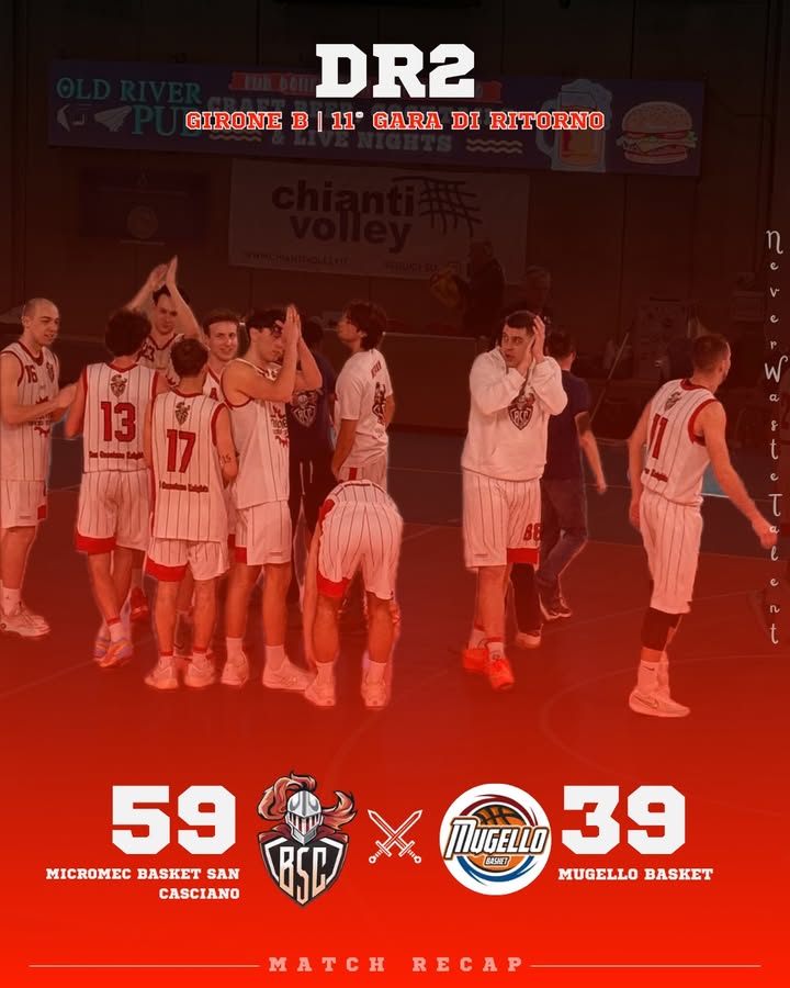 Micromec San Casciano vs Mugello Basket: 59 – 39